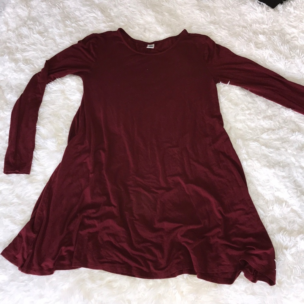 red soft dress